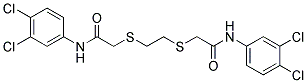 2-[(2-([2-(3,4-DICHLOROANILINO)-2-OXOETHYL]SULFANYL)ETHYL)SULFANYL]-N-(3,4-DICHLOROPHENYL)ACETAMIDE Struktur