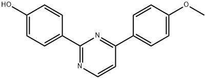 4-[4-(4-METHOXYPHENYL)-2-PYRIMIDINYL]BENZENOL Struktur