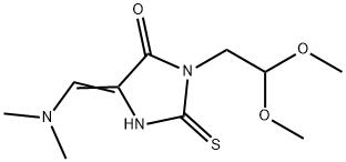 3-(2,2-DIMETHOXYETHYL)-5-[(Z)-(DIMETHYLAMINO)METHYLIDENE]-2-THIOXODIHYDRO-1H-IMIDAZOL-4-ONE Struktur