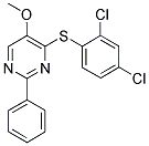 4-[(2,4-DICHLOROPHENYL)SULFANYL]-2-PHENYL-5-PYRIMIDINYL METHYL ETHER Struktur