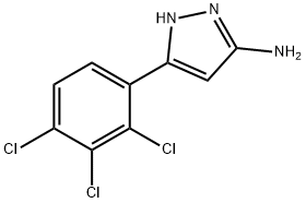 3-(2,3,4-TRICHLOROPHENYL)-1H-PYRAZOL-5-AMINE Struktur