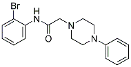 N-(2-BROMOPHENYL)-2-(4-PHENYLPIPERAZINYL)ETHANAMIDE Struktur