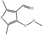 2,5-DIMETHYL-4-(METHYLPEROXY)THIOPHENE-3-CARBALDEHYDE Struktur