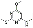 4-METHOXY-2-METHYLSULFANYL-7H-PYRROLO(2,3-D)PYRIMIDINE Struktur