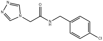 N-(4-CHLOROBENZYL)-2-(4H-1,2,4-TRIAZOL-4-YL)ACETAMIDE Struktur