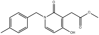 METHYL 2-[4-HYDROXY-1-(4-METHYLBENZYL)-2-OXO-1,2-DIHYDRO-3-PYRIDINYL]ACETATE Struktur