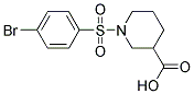 1-(4-BROMO-BENZENESULFONYL)-PIPERIDINE-3-CARBOXYLIC ACID Struktur