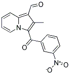 2-METHYL-3-(3-NITRO-BENZOYL)-INDOLIZINE-1-CARBALDEHYDE Struktur