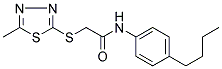 N-(4-BUTYLPHENYL)-2-[(5-METHYL-1,3,4-THIADIAZOL-2-YL)SULFANYL]ACETAMIDE Struktur