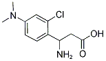 3-AMINO-3-(2-CHLORO-4-DIMETHYLAMINO-PHENYL)-PROPIONIC ACID Struktur