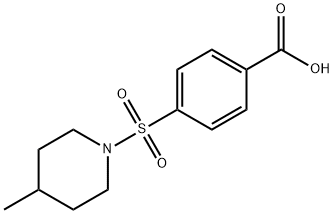 4-[(4-METHYLPIPERIDIN-1-YL)SULFONYL]BENZOIC ACID Struktur