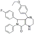 (Z)-5-(4-ETHOXYPHENYL)-6-(4-FLUOROPHENYL)-7-PHENYL-2,3,6,7-TETRAHYDROPYRROLO[3,4-E][1,4]DIAZEPIN-8(1H)-ONE Struktur