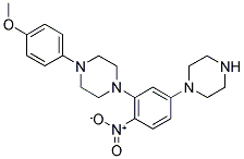 1-(4-METHOXYPHENYL)-4-[2-NITRO-5-(1-PIPERAZINYL)PHENYL]PIPERAZINE Struktur