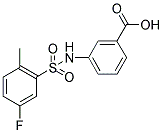 3-(5-FLUORO-2-METHYL-BENZENESULFONYLAMINO)-BENZOIC ACID Struktur