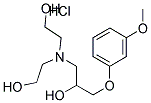 1-[BIS(2-HYDROXYETHYL)AMINO]-3-(3-METHOXYPHENOXY)PROPAN-2-OL HYDROCHLORIDE Struktur