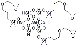 3,7,14-TRIS[[3-(EPOXYPROPOXY)PROPYL]DIMETHYLSILYLOXY]-1,3,5,7,9,11,14-HEPTACYCLOPENTYLTRICYCLO[7.3.3.15,11]HEPTASILOXANE Struktur