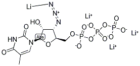 AZT, TRIPHOSPHATE, TETRALITHIUM SALT Struktur