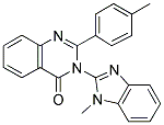 3-(1-METHYL-1H-BENZIMIDAZOL-2-YL)-2-(4-METHYLPHENYL)QUINAZOLIN-4(3H)-ONE Struktur