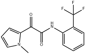 2-(1-METHYL-1H-PYRROL-2-YL)-2-OXO-N-[2-(TRIFLUOROMETHYL)PHENYL]ACETAMIDE Struktur