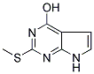 2-METHYLSULFANYL-7H-PYRROLO[2,3-D]PYRIMIDIN-4-OL Struktur