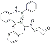 2-(BENZOYLAMINO)-N-[1-BENZYL-2-(4-MORPHOLINYL)-2-OXOETHYL]BENZAMIDE Struktur