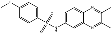 N-(2,3-DIMETHYL-6-QUINOXALINYL)-4-METHOXYBENZENESULFONAMIDE Struktur