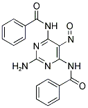 N-[2-AMINO-6-(BENZOYLAMINO)-5-NITROSOPYRIMIDIN-4-YL]BENZAMIDE Struktur