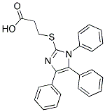 3-[(1,4,5-TRIPHENYL-1H-IMIDAZOL-2-YL)THIO]PROPANOIC ACID Struktur