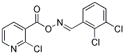 2-CHLORO-3-[(([(2,3-DICHLOROPHENYL)METHYLENE]AMINO)OXY)CARBONYL]PYRIDINE Struktur