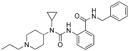 N-[2-((BENZYLAMINO)CARBONYL)PHENYL]-N'-CYCLOPROPYL-N'-(1-PROPYLPIPERIDIN-4-YL)UREA Struktur