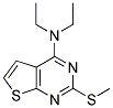 N,N-DIETHYL-2-(METHYLSULFANYL)THIENO[2,3-D]PYRIMIDIN-4-AMINE Struktur