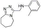 (6,7,8,9-TETRAHYDRO-5H-[1,2,4]TRIAZOLO[4,3-A]AZEPIN-3-YLMETHYL)-O-TOLYL-AMINE Struktur