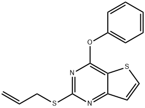 2-(ALLYLSULFANYL)-4-PHENOXYTHIENO[3,2-D]PYRIMIDINE Struktur