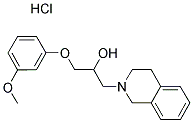 1-(3,4-DIHYDROISOQUINOLIN-2(1H)-YL)-3-(3-METHOXYPHENOXY)PROPAN-2-OL HYDROCHLORIDE Struktur