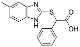 [(5-METHYL-1H-BENZIMIDAZOL-2-YL)THIO](PHENYL)ACETIC ACID Struktur