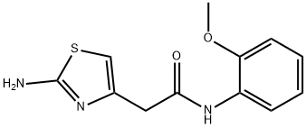 2-(2-AMINO-THIAZOL-4-YL)-N-(2-METHOXY-PHENYL)-ACETAMIDE Struktur