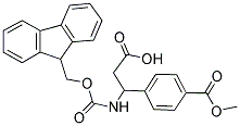 FMOC-DL-3-(4-METHOXYCARBONYLPHENYL)-3-AMINO-PROPIONIC ACID Struktur