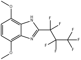 2-(1,1,2,2,3,3,3-HEPTAFLUOROPROPYL)-4,7-DIMETHOXY-1H-1,3-BENZIMIDAZOLE Struktur