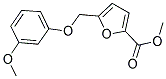 METHYL 5-[(3-METHOXYPHENOXY)METHYL]-2-FUROATE Struktur