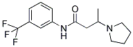 3-(1-PYRROLIDINYL)-N-[3-(TRIFLUOROMETHYL)PHENYL]BUTANAMIDE Struktur