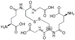 (H-GLU(CYS-[15N]GLY-OH)-OH)2 Struktur