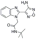 2-[2-(4-AMINO-1,2,5-OXADIAZOL-3-YL)-1H-BENZIMIDAZOL-1-YL]-N-(TERT-BUTYL)ACETAMIDE Struktur