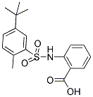 2-(5-TERT-BUTYL-2-METHYL-BENZENESULFONYLAMINO)-BENZOIC ACID Struktur