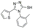 4-(2-METHYLPHENYL)-5-(2-THIENYL)-1,2,4-TRIAZOLE-3-THIOL Struktur