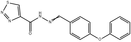 N'-[(Z)-(4-PHENOXYPHENYL)METHYLIDENE]-1,2,3-THIADIAZOLE-4-CARBOHYDRAZIDE Struktur