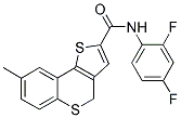 N-(2,4-DIFLUOROPHENYL)-8-METHYL-4H-THIENO[3,2-C]THIOCHROMENE-2-CARBOXAMIDE Struktur