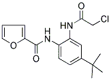 N-(4-(TERT-BUTYL)-2-[(2-CHLOROACETYL)AMINO]PHENYL)-2-FURAMIDE Struktur