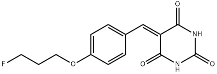 5-([4-(3-FLUOROPROPOXY)PHENYL]METHYLENE)-2,4,6(1H,3H,5H)-PYRIMIDINETRIONE Struktur