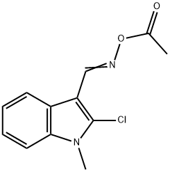 3-([(ACETYLOXY)IMINO]METHYL)-2-CHLORO-1-METHYL-1H-INDOLE Struktur