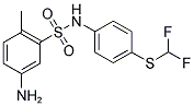 5-AMINO-N-(4-DIFLUOROMETHYLSULFANYL-PHENYL)-2-METHYL-BENZENESULFONAMIDE Struktur